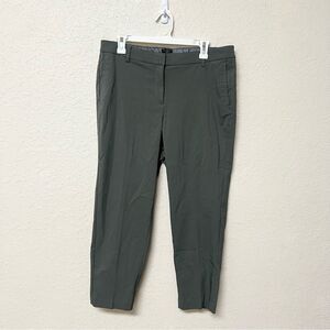 J. Jill Wearever Collection Refined Woven Trousers Womens Size 16P Green Pants